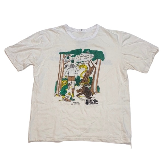 VINTAGE 80s SINGLE STITCH Hush House Harriers GRAPHIC T-SHIRT - Picture 1 of 9